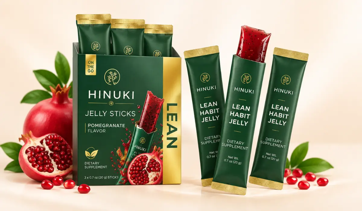Hinuki Lean Habit Jelly sticks with gold seals